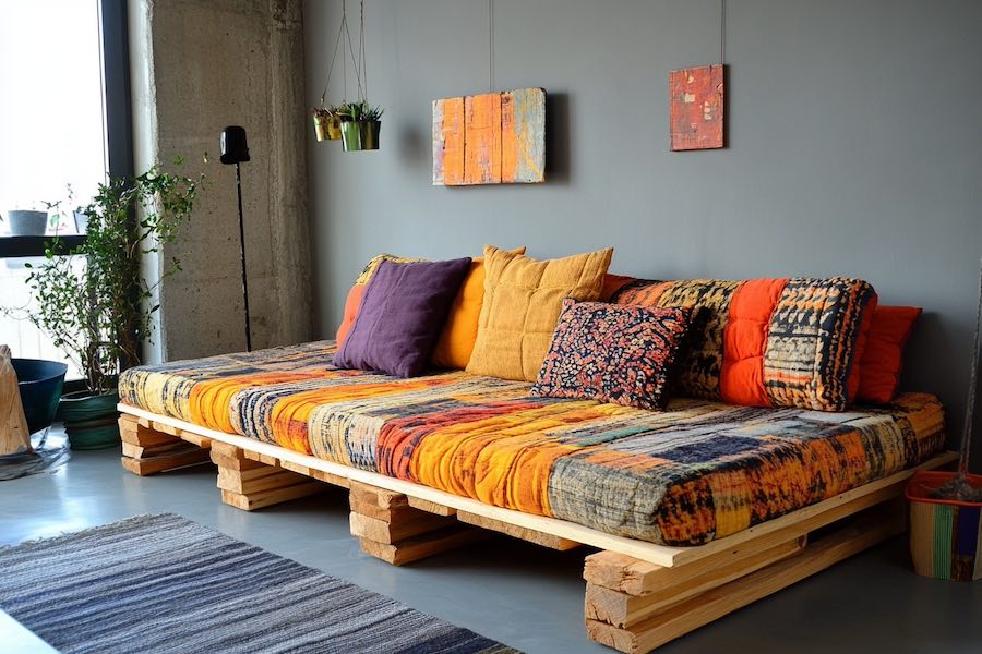 sofa cama con palets