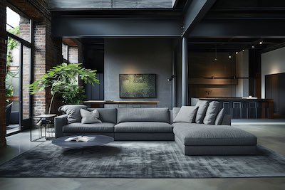 sofa gris