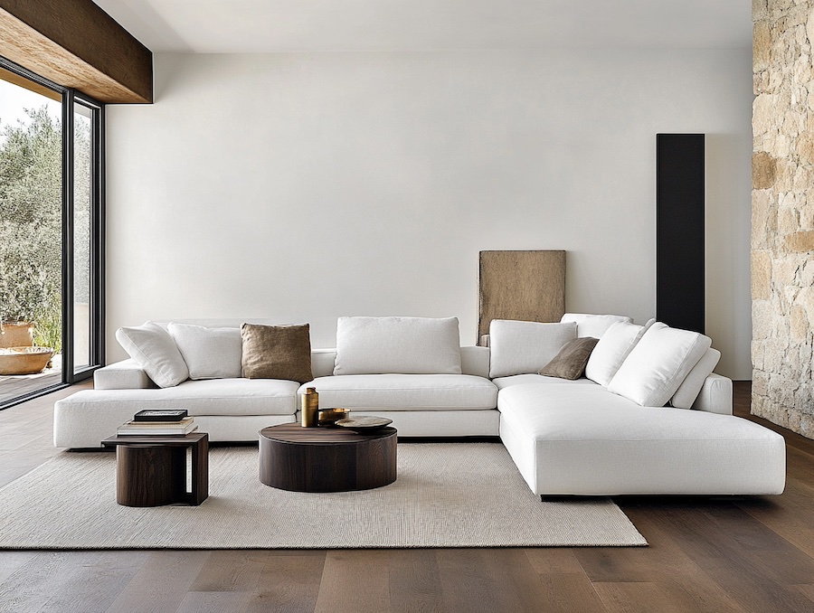 sofa blanco modular